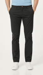 MEN COTTON CHINO (BLACK) - Smgarment's