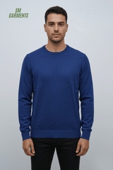 MENS BASIC BLUE SWEATER - Smgarment's