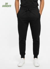 MENS BLACK RELAXED FIT TROUSER - Smgarment's