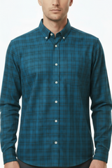 MENS Checked Poplin Regular Fit Shirt - Smgarment's