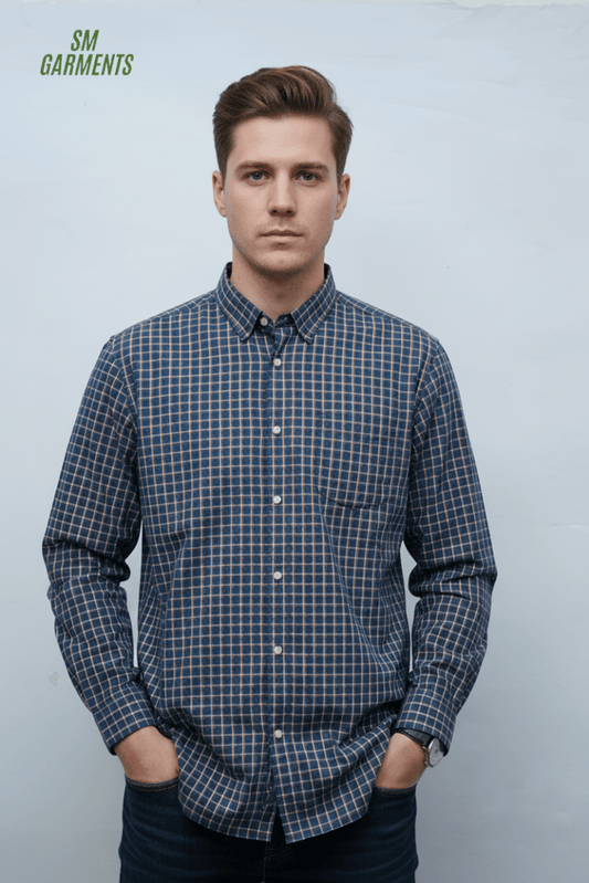 MENS CHECKED SHIRT - Smgarment's