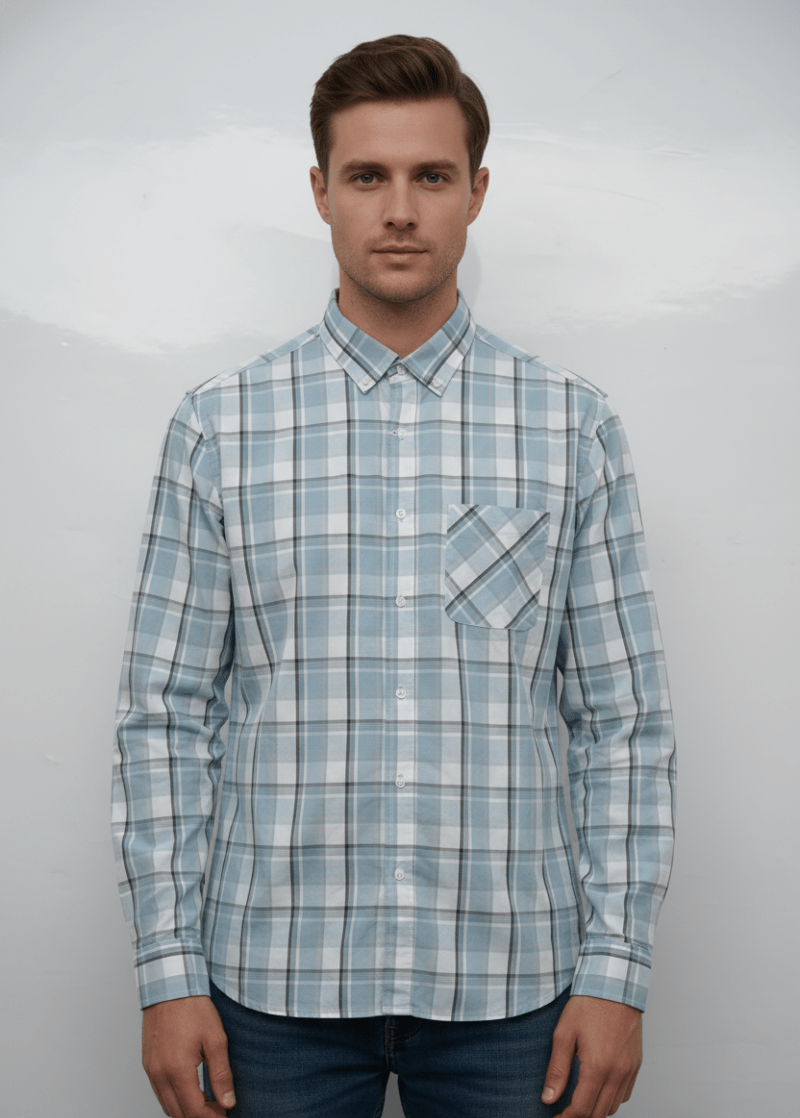MENS CHECKED SHIRT - Smgarment's