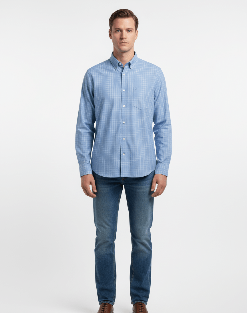 MENS CHECKERD CLASSIC FIT SHIRT - Smgarment's