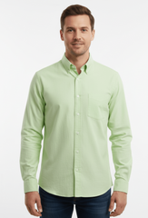 MENS CLASSIC GREEN FRONT POCKET SHIRT - Smgarment's