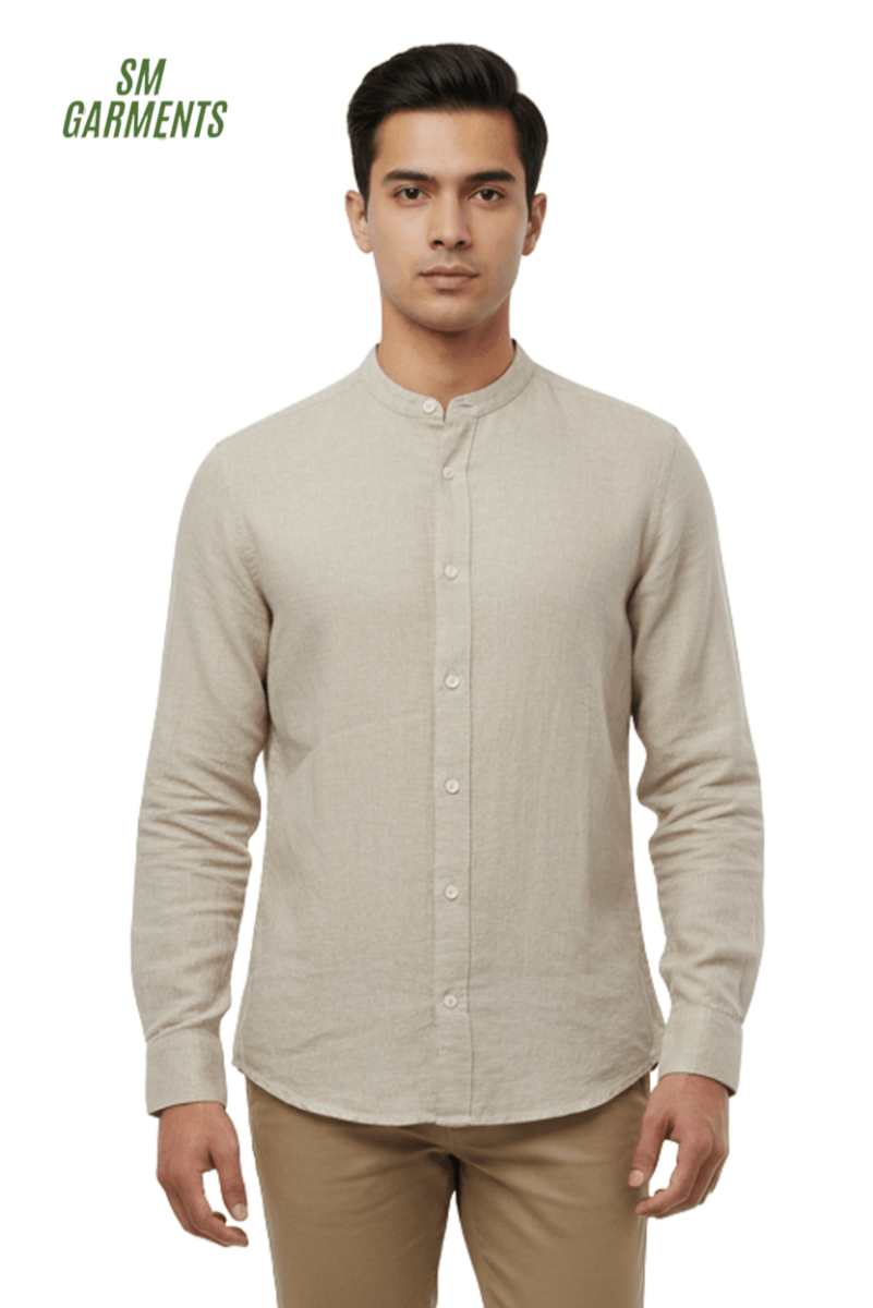 MENS PLAIN LINEN SHIRT - Smgarment's