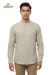 MENS PLAIN LINEN SHIRT - Smgarment's