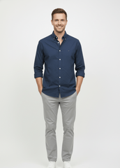 MENS PLAIN SLIM FIT SHIRT - Smgarment's