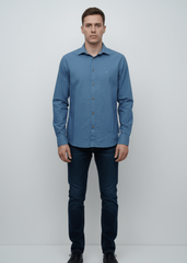 MENS PLAIN SLIM FIT SHIRT - Smgarment's
