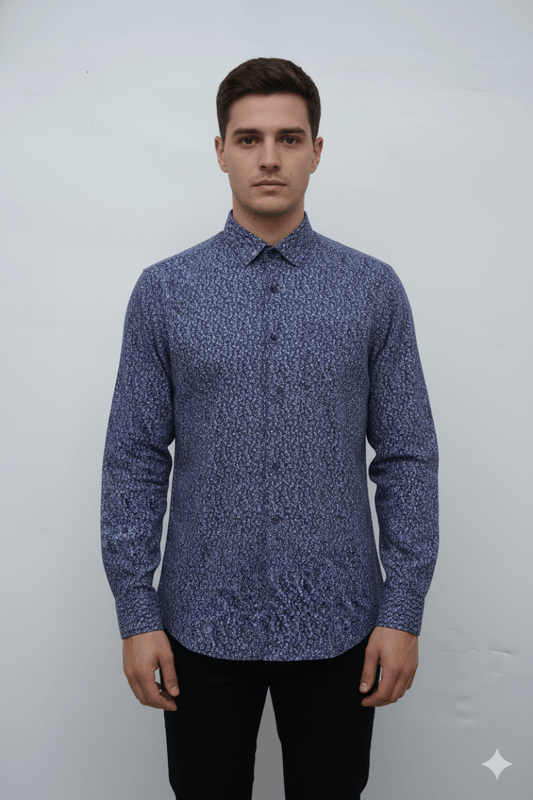 MENS PRINTED CASUAL COMFORT FIT SHIRT - Smgarment's