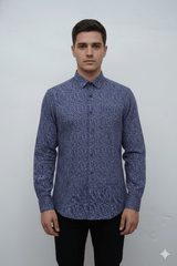 MENS PRINTED CASUAL COMFORT FIT SHIRT - Smgarment's