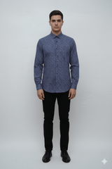 MENS PRINTED CASUAL COMFORT FIT SHIRT - Smgarment's