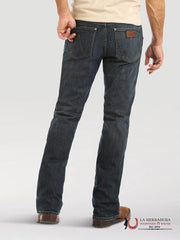 MEN'S RETRO RELAXED BOOT DARK BLUE WASH JEANS - Smgarment's