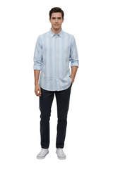 MENS STRIPED REGULAR FIT SHIRT - Smgarment's