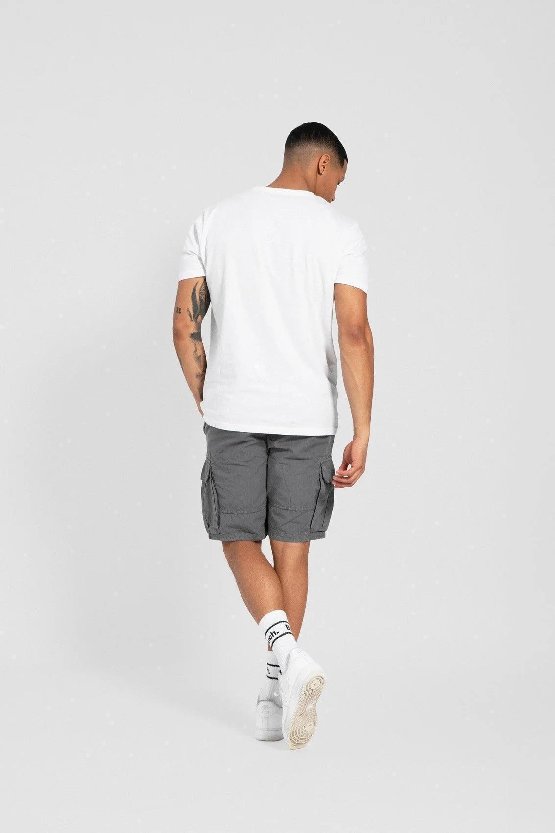 Mens 'viddi' combat shorts - steel grey - SMgarment's