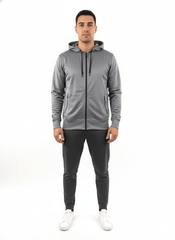 MENS Zip Up Hoodie Dark Graphite - Smgarment's