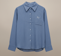 Mid - Blue Relaxed Linen Suit - Smgarment's