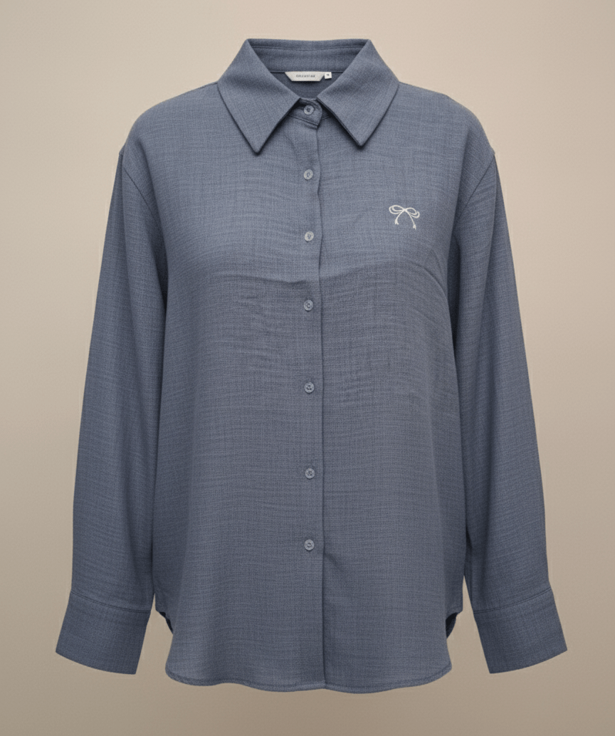 Mid - Blue Relaxed Linen Suit - Smgarment's