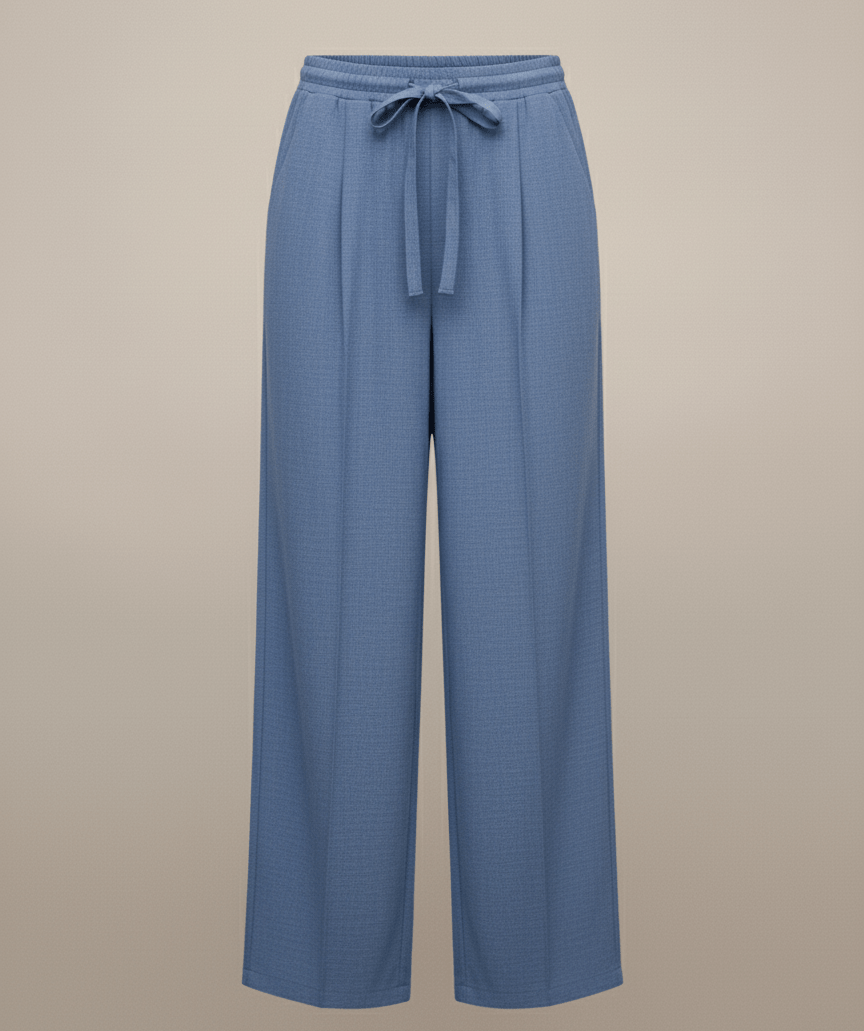 Mid - Blue Relaxed Linen Suit - Smgarment's