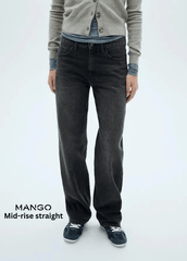 Mid - rise straight jeans - Smgarment's