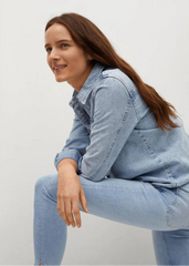 Mid waist Crop skinny Isa jeans - SMgarment's