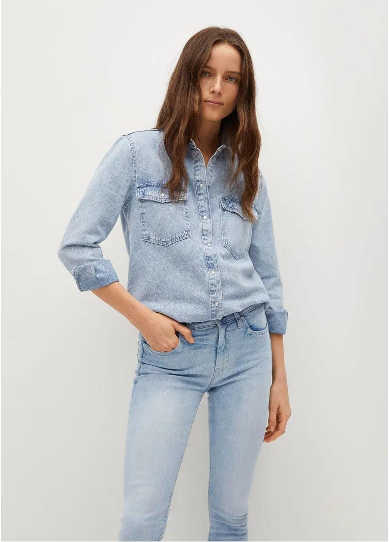 Mid waist Crop skinny Isa jeans - SMgarment's