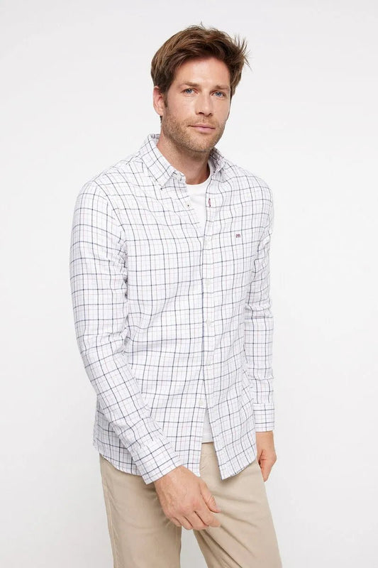MILANO Checkered Twill Shirt - SMgarment's