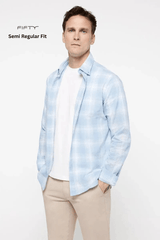 Milano Slub Plaid Shirt - Smgarment's