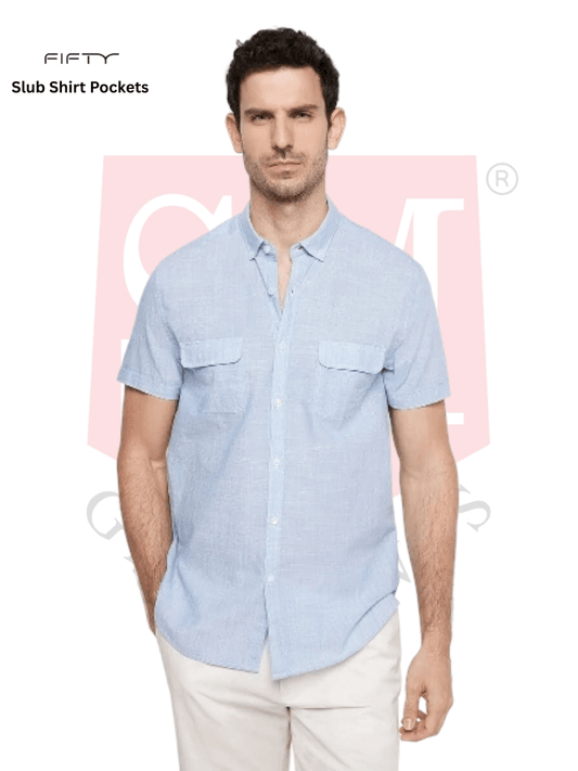 MILANO Slub Shirt Pockets - Smgarment's