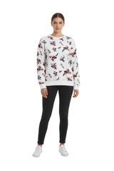 MNS WOMENS Elegant Floral Print Crewneck Sweatshirt - Smgarment's