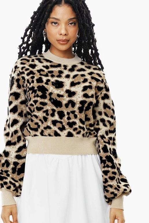 MR PRICE Leopard Print Crew Neck Knit - Smgarment's