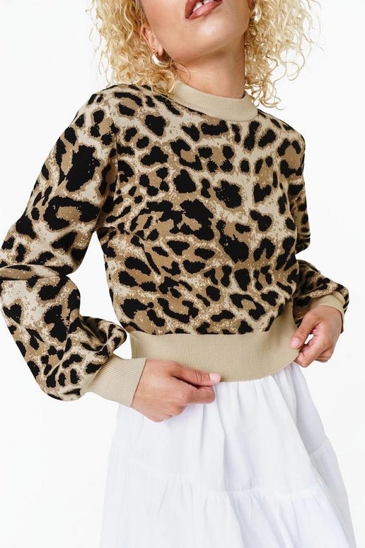 MR PRICE Leopard Print Crew Neck Knit - Smgarment's