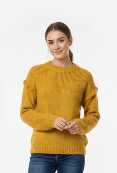 MR PRICE MUSTARD CREW KNIT - Smgarment's