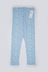 M&S Girls’ Blue Daisy Print Leggings - Smgarment's