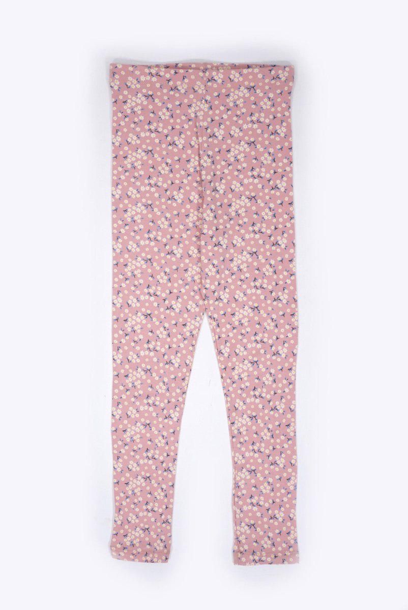M&S Girls’ Blush Pink Floral Leggings - Smgarment's