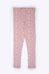 M&S Girls’ Blush Pink Floral Leggings - Smgarment's