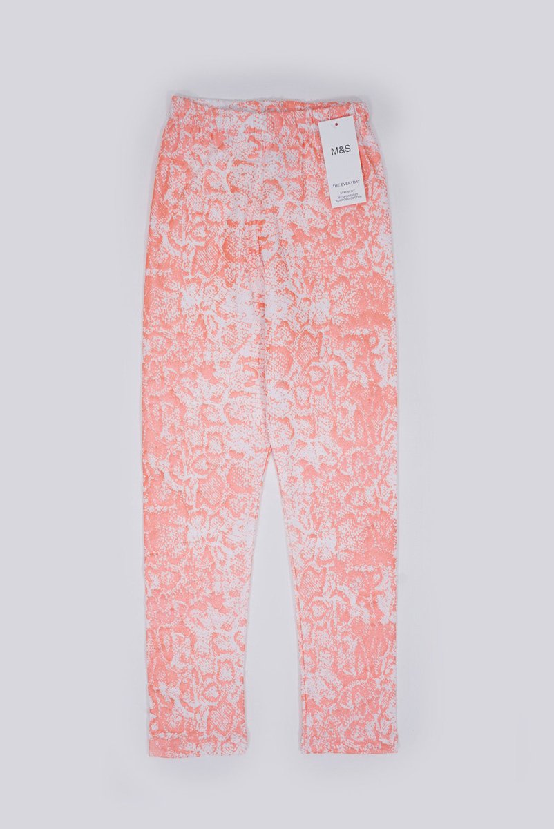M&S Girls’ Coral Snake Print Leggings - Smgarment's