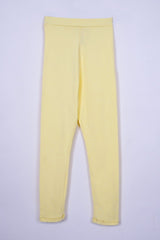 M&S GIRLS PLAIN YELLOW LEGGINGS - Smgarment's