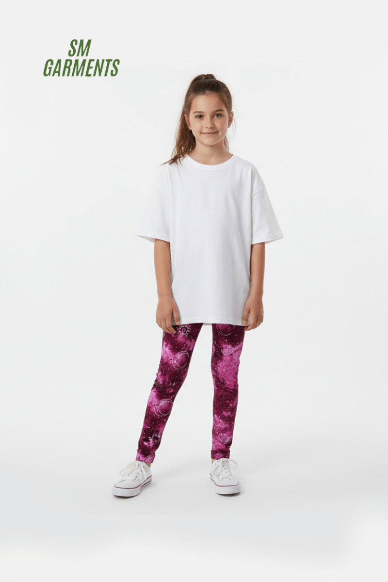 M&S GIRLS PRINTED LEGGINGS - Smgarment's