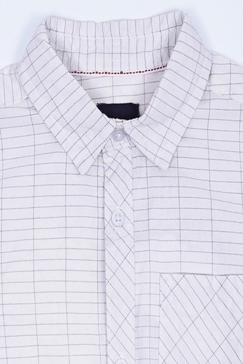 MY CHICCO KIDS CHECK SHIRT WITH POCKET - Smgarment's