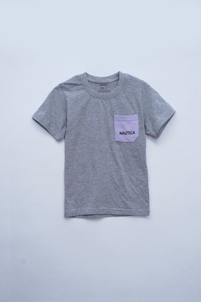NAM IT Boys Plain T-Shirt With Front PockeT - Smgarment's