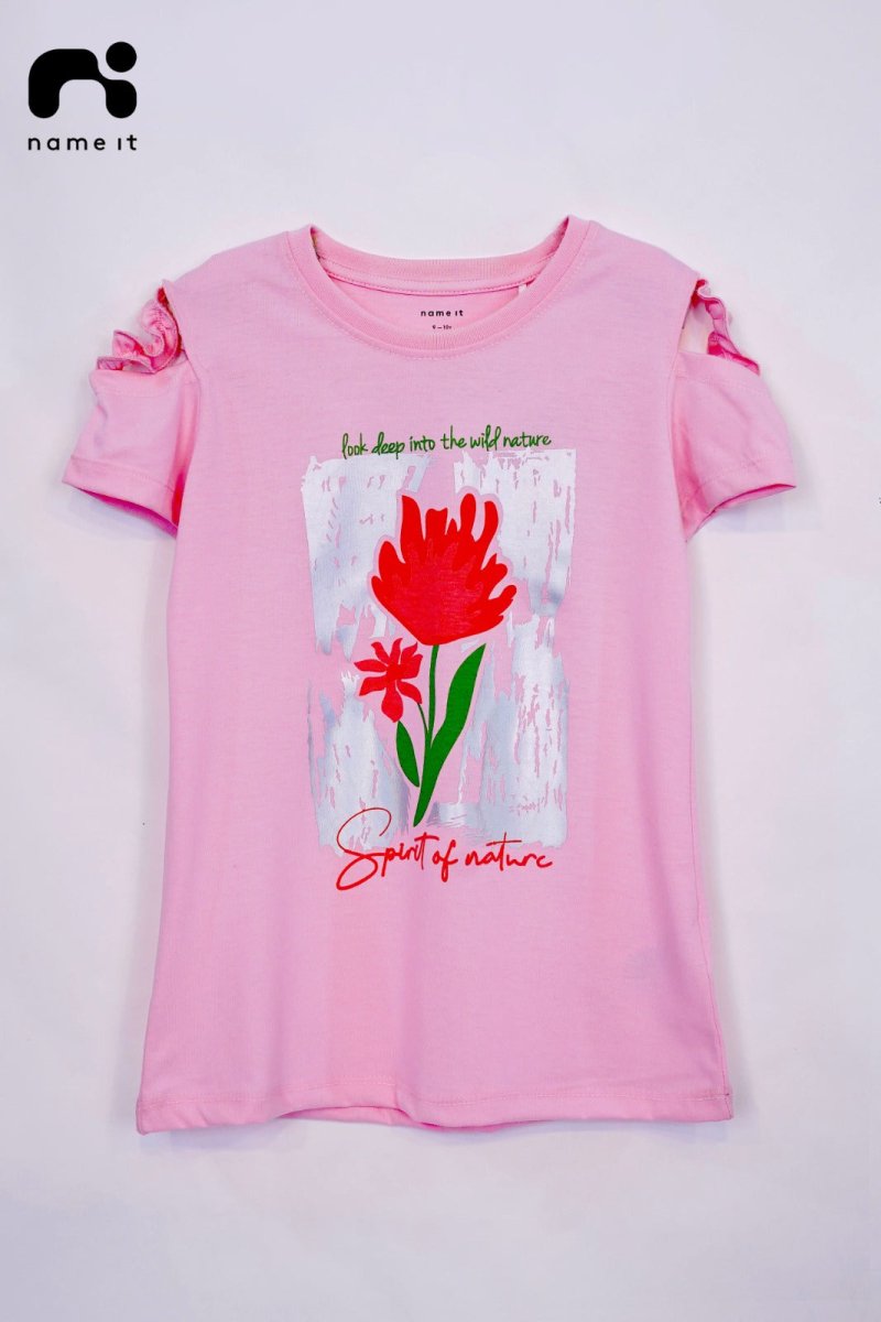 Name it GIRLS COTTON T - SHIRT - Smgarment's