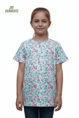 NAME IT GIRLS FLORAL PRINTED T - SHIRT - Smgarment's