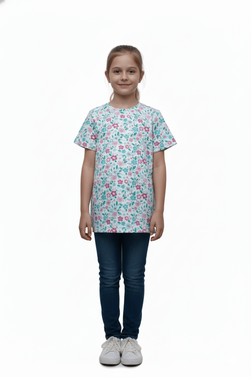 NAME IT GIRLS FLORAL PRINTED T - SHIRT - Smgarment's