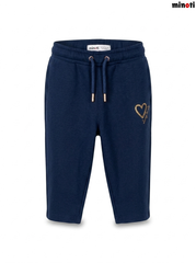 Girls' Minoti Gold Heart Fleece Sweat Trouser