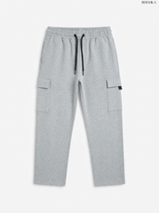 Imported Premium Men's Heather Grey Cargo Trouser