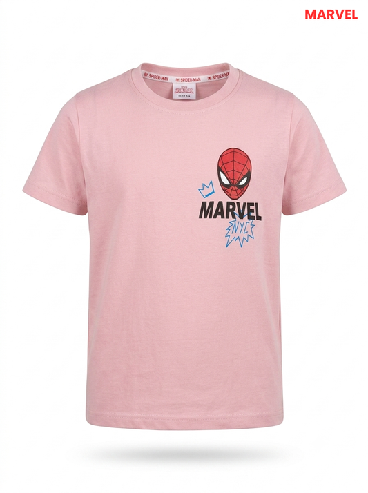 Kids' Marvel Spider-Man Short-Sleeve T-Shirt - Light Pink