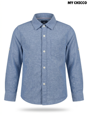 MY CHICCO Kids' Convertible Sleeve Button-Down Shirt