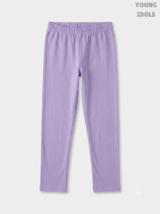 Girls' Solid Pastel Purple Leggings