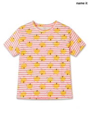 NAME IT Girls’ Striped Citrus Print T-Shirt