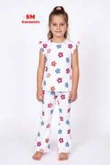 PRINTED COTTON 2 PIECE SUIT